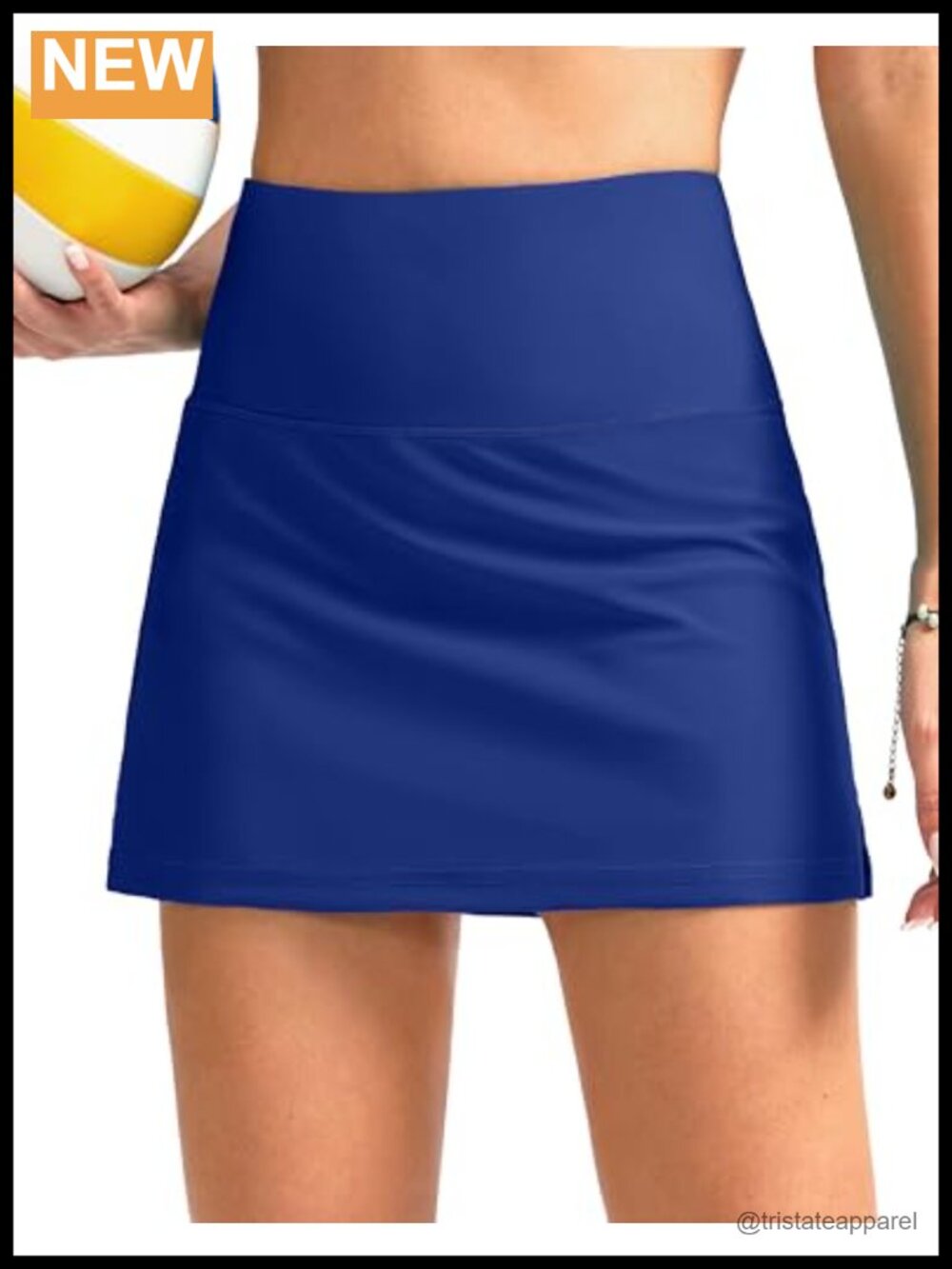 High Waisted Swim Skirt with Pocket Tummy Control Tankini Bottoms